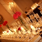 Old Warson Country Club interior with Fleurish Pink Centerpieces